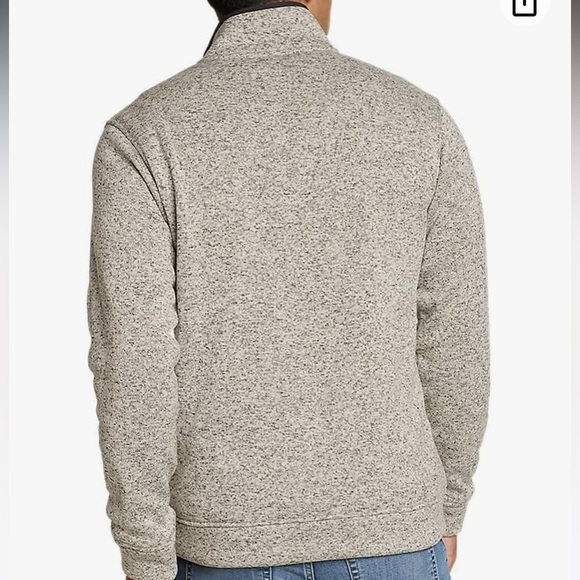 Eddie Bauer men’s radiator fleece snap front pullover grey sweater plus sz XXL - Picture 6 of 13